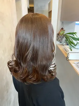 ミディアム カラー Salon de  COCO所属・Yuka /ツヤカラー✨のヘアスタイル