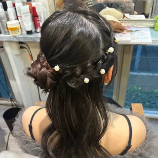 ロング ヘアアレンジ ゆ ののヘアスタイル