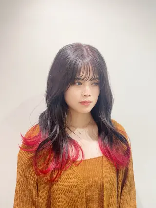 ロング カラー kanako⌇パーマ モデル無料募集中🩰のヘアスタイル