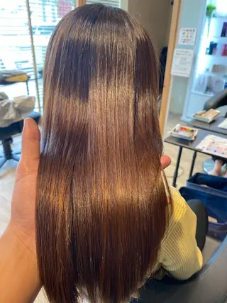 セミロング パーマ 関口 友行のヘアスタイル