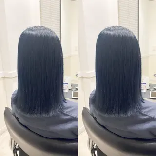 カラー 縮毛矯正/髪質改善 /レイヤー/韓国のヘアスタイル