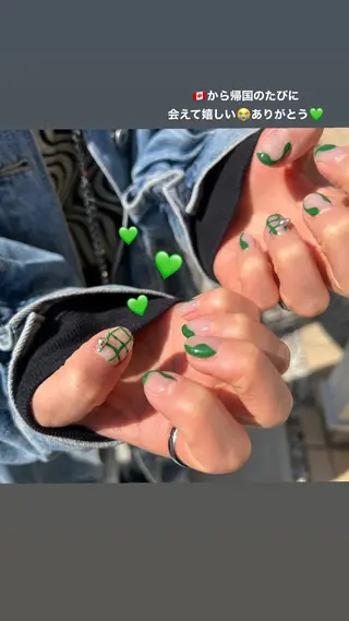 ネイル akiyama ayakaのネイルデザイン