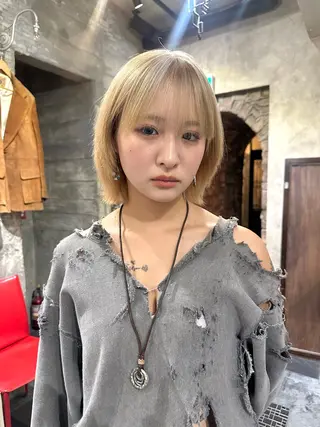 ショート 似合わせ/ハイトーン ✂︎ゆーぴ✂︎のヘアスタイル