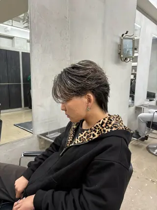 ミディアム 池田 駿のヘアスタイル