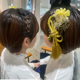 ショート ヘアアレンジ 大川 夏実のヘアスタイル