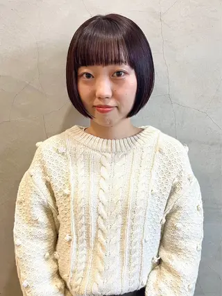 ミディアム Musee plume所属・荻野七菜子 ボブのヘアスタイル