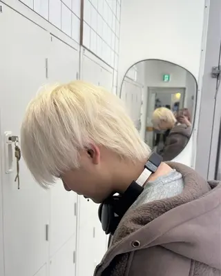 ショート カラー メンズ 新宿 似合わせカラー HINAのヘアスタイル