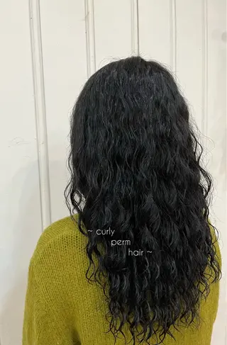 ロング パーマ 🐻艶髪ヘア/韓国風 /隈河🐻のヘアスタイル
