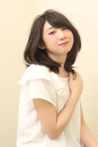 ミディアム 金子 直樹のヘアスタイル