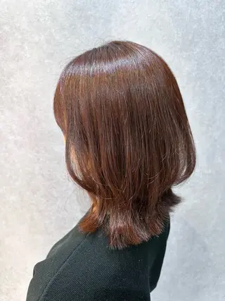 ミディアム カラー 🔸縮毛矯正/髪質 改善カラー石崎🔸のヘアスタイル