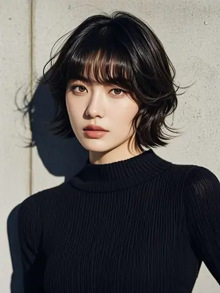 ショート ウルフカット 811 大阪梅田 ウルフのヘアスタイル