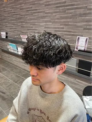 ショート パーマ メンズ ツヤ髪の匠/髪質改善 山本晃太のヘアスタイル