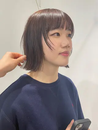 ミディアム カラー Terve.竹内 視咲のヘアスタイル