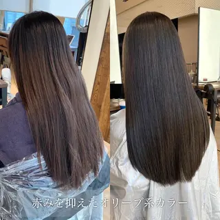 ロング カラー レイヤー/顔周り /透明感🩶高橋大のヘアスタイル