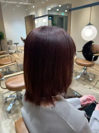 ミディアム カラー 中山 紗希のヘアスタイル