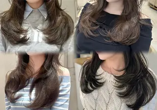 セミロング カラー Zina 梅田店 レイヤー/Miyuのヘアスタイル