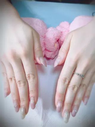 ネイル 北浦和 自爪育成ケアのネイルデザイン