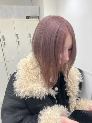 カラー ハイトーンカラー🐬 えりかのヘアスタイル