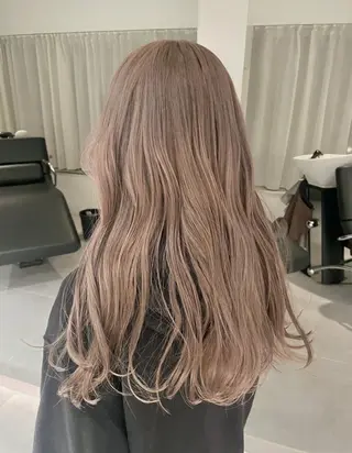 ロング カラー 風香🪼レイヤー カット/艶カラーのヘアスタイル