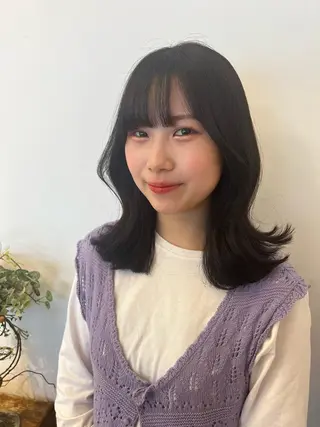 セミロング カラー Of hair 宮崎台店所属・Ofhair 柴田咲喜のエステ・リラクイメージ