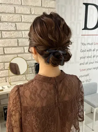 ミディアム ヘアアレンジ Dityca...tia所属・りん/ 無料ヘアセットのヘアスタイル