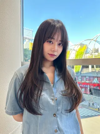 ロング レイヤーカット/高木 秀斗/メロ髪美容師のヘアスタイル