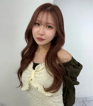 ロング カラー 髪質改善/縮毛矯正 ViVIEのヘアスタイル