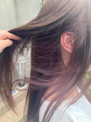 ロング 菅 未祐のヘアスタイル