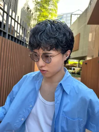 パーマ メンズ 似合わせカット /パーマ岡本淳平のヘアスタイル