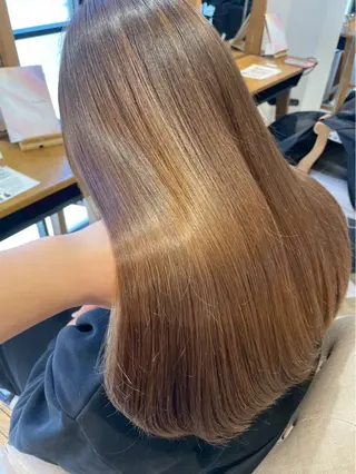 ロング 🖤みらい🖤縮毛/ ブリーチモデル募集のヘアスタイル