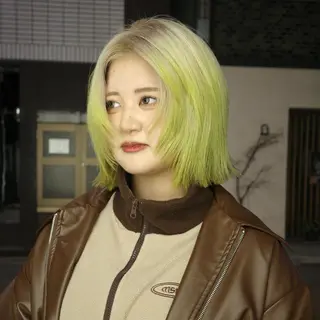ショート カラー Hair & make Lamp所属・梅田のブリーチ特化 美容師KAI🥰のヘアスタイル