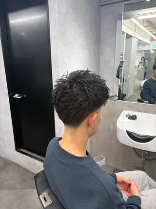 ショート パーマ メンズ 💈メンズ特化💈 barberコウヨウのヘアスタイル