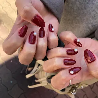 ロング カラー ヘアアレンジ キッズ ネイル マツエク・マツパ 福田 加奈のネイルデザイン