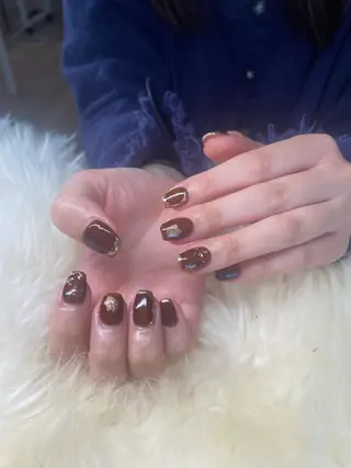 ミディアム 💜MIYA nail川崎店のネイルデザイン