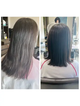 セミロング パーマ 中島 剛のヘアスタイル