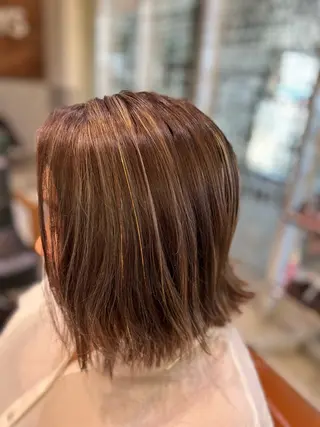 ミディアム ヘアアレンジ 髪質改善/縮毛矯正 ツヤ髪🩷さつきのヘアスタイル