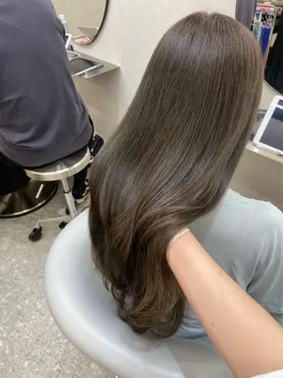 ロング カラー 新宿/韓国ヘア 中明度カラー/かやのヘアスタイル