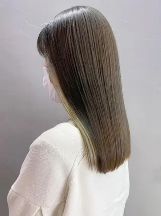 ミディアム カラー パーマ ヘアアレンジ ITbyALBUM 八王子店のヘアスタイル