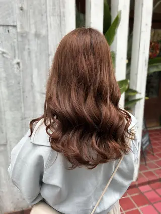 ミディアム カラー ヘアアレンジ 梅原 姫🍬🐰のヘアスタイル