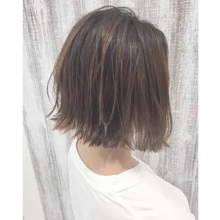 ショート カラー ヘアアレンジ 透明感♡︎♡︎ 佐々木早苗のヘアスタイル