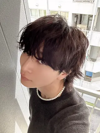 パーマ メンズ 韓国ヘア/ハイトーン RYUSEIのヘアスタイル