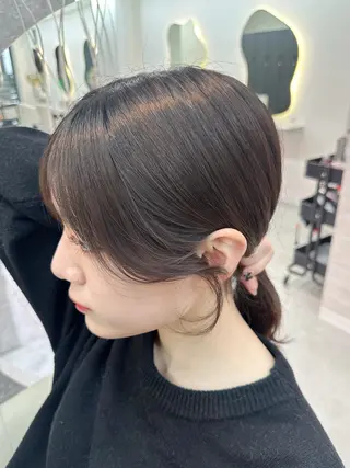 ミディアム カラー Rio🎀 カラー/顔周りカットのヘアスタイル