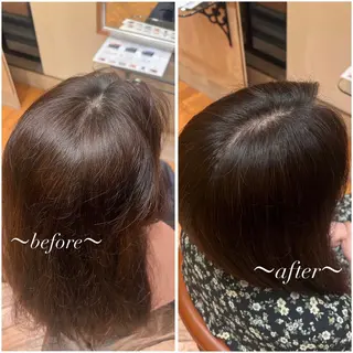ロング カラー 有賀 颯天のヘアスタイル