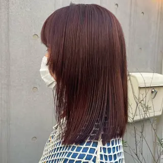ミディアム カラー 🪭risa 暖色/レイヤー🪭のヘアスタイル