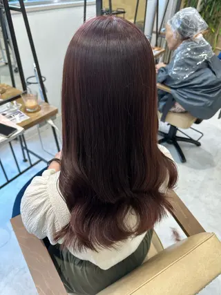 ロング カラー 髪質改善AUSTIN登戸所属・ICHIKA/暖色 カラー / Wカラーのヘアスタイル