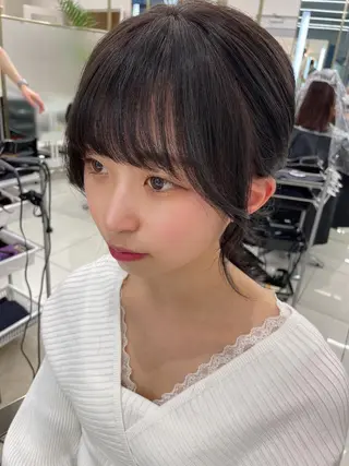 ミディアム カラー COA GINZA 空也/前髪/顔まわりのヘアスタイル