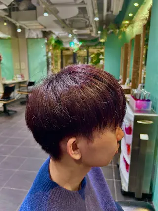 ショート カラー メンズ 木下 隼優斗のヘアスタイル