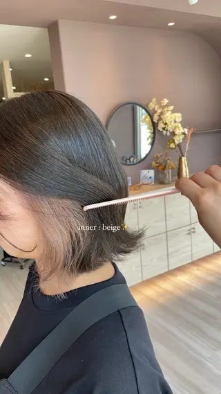 ミディアム 岐阜/各務原 スタイリスト🎀のヘアスタイル