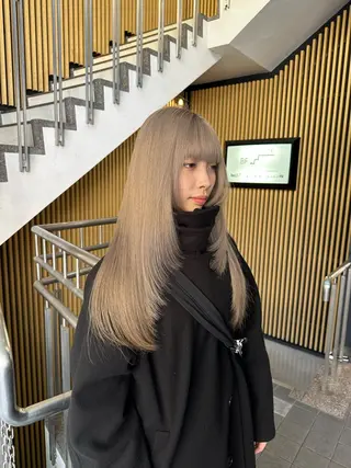 ロング カラー ハイトーン/ブリーチ カラー/SHOGOのヘアスタイル