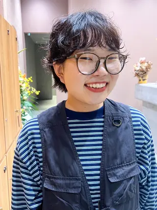 ショート パーマ 💙31日限定 💙金井悠華💙のヘアスタイル